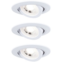 Paulmann LED Einbauleuchte weiß matt schwenkbar schwenkbar, 3er Set