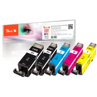 Peach Spar Pack Tintenpatronen ersetzt Canon PGI-520, CLI-521,