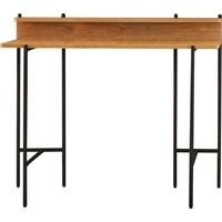 Möbilia Schreibtisch 120x44cm Akazie/schwarz