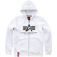 Alpha Industries Basic Reißverschlusspullover White L