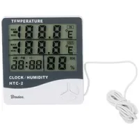 Bradas Wetterstation Digital Thermometer Hygrometer Weiß 8649