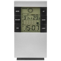 Bradas Innen Wetterstation mit 6 Funktionen WHITE LINE