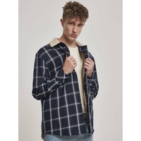 URBAN CLASSICS Herpa Lined Jacke Navy Blue / White