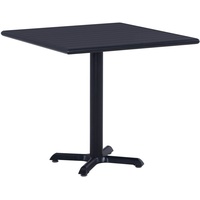 VidaXL Gartentisch Schwarz 80x80x75 cm