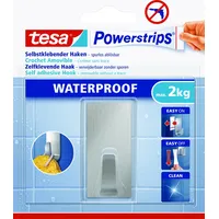 Tesa Powerstrips Haken Large Metall rechteckig, 2kg 4042448392770 tesa