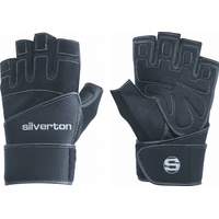 Silverton Herren Fitness-gewichtheberhandschuh Power Plus Handschuhe, Schwarz, M