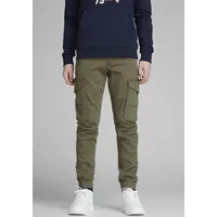 JACK & JONES Junior Cargohose in OLIVE NIGH, 176