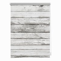 Lichtblick Rollo Klemmfix, ohne Bohren, blickdicht, Bretter-Vintage