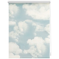 Lichtblick Rollo Klemmfix, ohne Bohren, blickdicht, Wolken blau