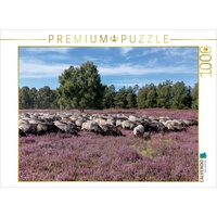 Calvendo Heidschnuckenherde im Naturpark Höpen bei Schneverdingen Puzzle