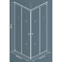 Primaster Easy 5 Eckeinstieg 90 x 90 cm