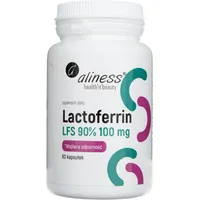 Aliness Lactoferrin 100mg 60 Kapseln magensäureresistent, natürlicher by Aliness