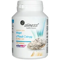 Aliness Calcium Oyster Shell mit K2 MK-7 und D3