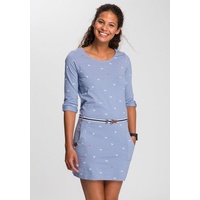 KangaROOS Jerseykleid, (Set, mit abnehmbarem Gürtel), figurbetonte Passform, aus