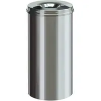 V-Part Papierkorb 50 l Edelstahl