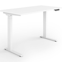 ESmart ESX-121WW 120x60cm Weiß Ergonomischer Steh-Sitz-Schreibtisch Quick Installation Stufenlos