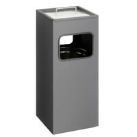 Durable Papierkorb Metall mit Ascher eckig anthrazit