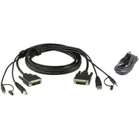 ATEN 2L-7D02UDX2 USB DVI-D Dual-Link Secure KVM Kabel, Set