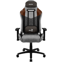 AeroCool DUKE AeroSuede Gaming Chair grau/braun