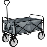 Tectake Faltbarer Bollerwagen grau