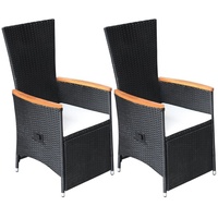VidaXL Polyrattan Liegestühl 58 x 62 x 108 cm