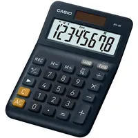 Casio MS-8E Tischrechner Dunkelblau Display (Stellen): 8 solarbetrieben (L