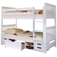 TICAA Etagenbett Sammy 90 x 200 cm inkl. Funktionsschubkasten