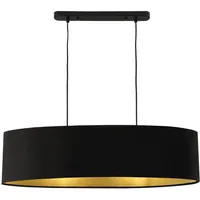 Lux.pro Westerbork 2-flg. 60 cm Stoff Schwarz/Gold