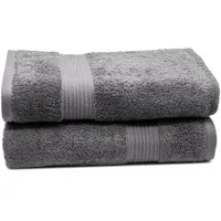 ZOLLNER Badetuch 100 x 150 cm grau 2 St.