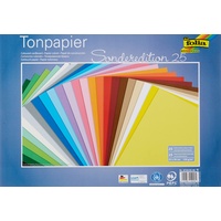 Folia Tonpapier Sonderedition 25 farbsortiert 130 g/qm 25 Bogen