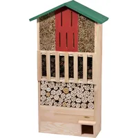 Dobar XXL Insektenhotel-Wand mit Igelhaus, Grün