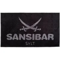 Sansibar Badematte Grau 70 x 120 cm