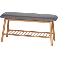 Wenko Schuhbank aus Bambus mit Sitzpolster Bahari 62217100 braun,