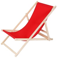 MuCoLa Strandstuhl 51,7 x 93 x 81,5 cm rot
