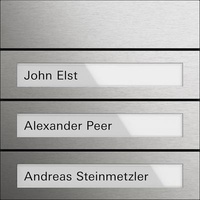 Gira System 106 Ruftastenmodul 3 Teilnehmer, edelstahl