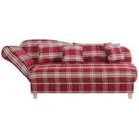 Max Winzer Recamiere Flachgewebe 1-Sitzer Rot