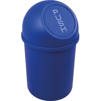 Helit Push-Abfallbehälter6L - blau