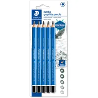 Staedtler Mars Lumograph Jumbo 100J Bleistift sortiert, 5er-Set (100J-S
