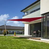 WINDHAGER Sonnensegel Dreieck rot,