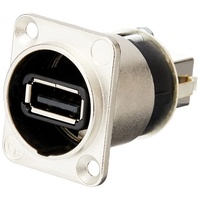 Neutrik NAUSB-W Reversibler USB-Adapter (Typ A und B), Nickel