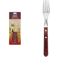 Tramontina Steakgabel GAUCHO, 6-teilig, Edelstahl, Holzgriff FSC,