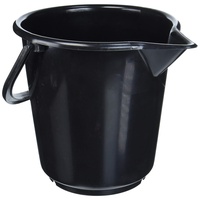 Hünersdorff Eimer 10,5l HD-Polyethylen schwarz Kunststoffbügel D.286mm H.283mm