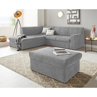 DOMO collection Hocker »Topper«, mit Wellenunterfederung, auf Kunststoffgleitern grau