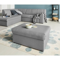 DOMO collection Hocker »Topper«, mit Wellenunterfederung, auf Kunststoffgleitern grau