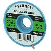 Stannol NC/AB Entlötlitze Länge 1.5m Breite 2.2mm