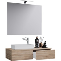 VCM my bath Badmöbel-Set Gudas 914834 sonoma-eiche 85,0 x