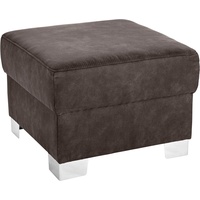 DOMO collection Hocker »Anzio«, wahlweise mit Federkern grau
