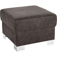 DOMO collection Hocker »Anzio«, wahlweise mit Federkern grau