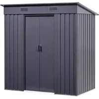 Floraworld Gartenhaus mit Pultdach 2,38 x 1,32 m Anthrazit