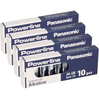 Panasonic 40x MIGNON AA LR6 MN1500 Batterie PANASONIC POWERLINE